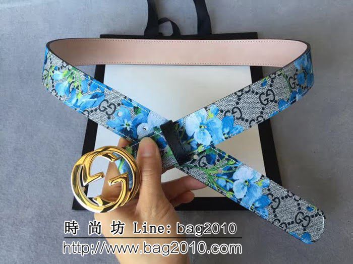 古馳CUCCI 高級人造革印花面料 款式新穎別致 高端大氣 奢華時尚女士皮帶 GHG1263